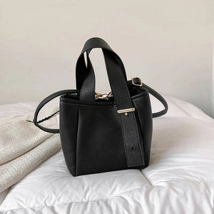 PU Leather OL Ladies Handbags Women Crossbody Bucket Small Tote