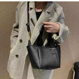 PU Leather OL Ladies Handbags Women Crossbody Bucket Small Tote