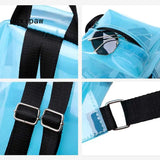Transparent PVC Waterproof Backpack for Women