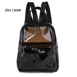 Transparent PVC Waterproof Backpack for Women