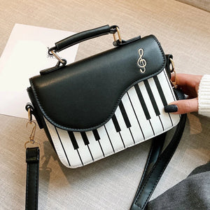 Piano Women Shoulder Bag PU Leather Handbag Crossbody Coin Purse