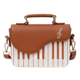 Piano Women Shoulder Bag PU Leather Handbag Crossbody Coin Purse