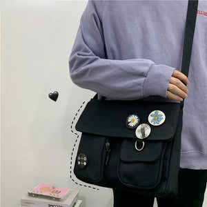 Planet Print Women Shoulder Bag Canvas Bag For Women Messenger Girls Bolso