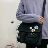 Planet Print Women Shoulder Bag Canvas Bag For Women Messenger Girls Bolso