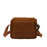 Women's Crossbody Bag Lambs Wool Fluffy Fur Handbag
