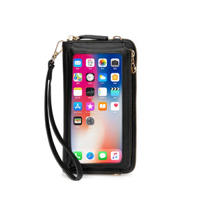 RFID PU Large Capacity Shoulder Bag for Women