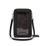 RFID Function Cell Phone PU Large Capacity Shoulder Bag For Women