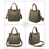 Retro Canvas Tote Bag Solid Single Shoulder Messenger Bag