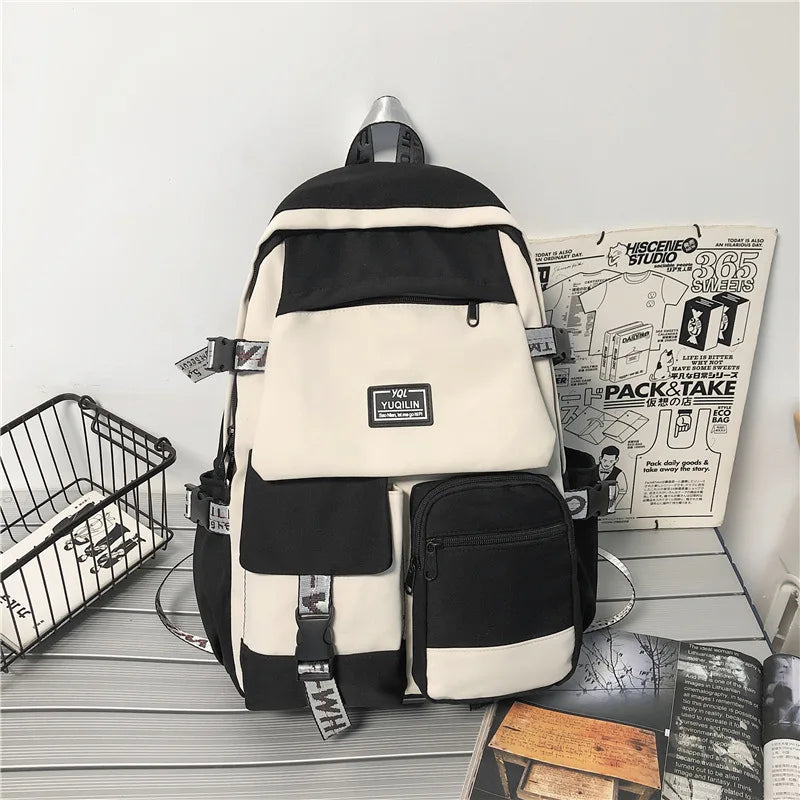 Schoolbag Student Backpack Large Capacity Boy Girl Computer Bag
