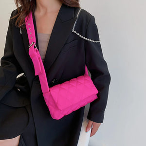 Winter Nylon Shoulder Crossbody Bag for Women