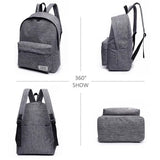 Canvas School Laptop Backpack for Teenagers Travel Bagpack Rucksack