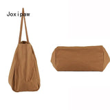 Large Capacity Canvas Tote Bag Women Travel Handbag Vintage Shoulder Bag