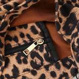 Leopard Print Crossbody Bag Vintage Canvas Tote