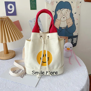 Canvas Shoulder Crossbody Bag Women Messenger Handbag