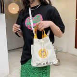 Canvas Shoulder Crossbody Bag Women Messenger Handbag