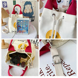 Canvas Shoulder Crossbody Bag Women Messenger Handbag