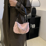 Fluffy Fur Crossbody Bag Winter Chain Tote for Women