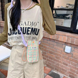 Plaid Crossbody Handbag Small Shoulder Bag