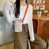 Plaid Crossbody Handbag Small Shoulder Bag