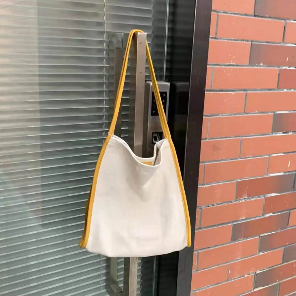 Vintage Canvas Shoulder Bag Large Capacity Handbag Tote Bag
