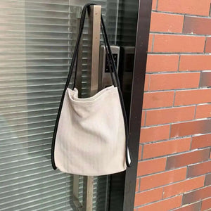 Vintage Canvas Shoulder Bag Large Capacity Handbag Tote Bag