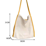 Vintage Canvas Shoulder Bag Large Capacity Handbag Tote Bag