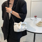Vintage Pu Leather Zipper Shoulder Bag