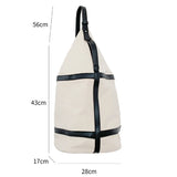 Canvas Shoulder Bag Solid High-capacity Bucket Bags