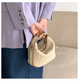 Straw Handbag for Women Shoulder Bags Small Bohemian Woven Beach Bags