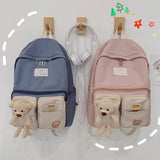 Student Nylon School Bag Female Multifunctional Backpack Outdoor Travel