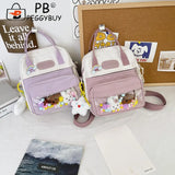 Japanese Nylon Backpack Girl Travel Totes Shoulder Bags