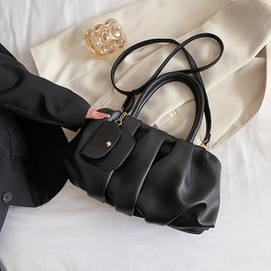Folded Pleated Shoulder Bag Set for Women