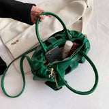 Folded Pleated Shoulder Bag Set for Women