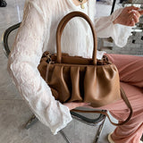 Folded Pleated Shoulder Bag Set for Women