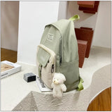 Backpack Women Casual Patchwork School Shoulder Bags Teen Student