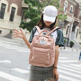 Women's Canvas Backpack For Travel and School
