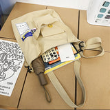 Large Capacity Canvas Messenger Bag for Girls