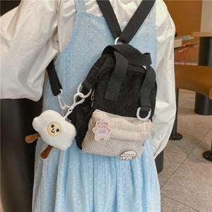 Canvas Small Mini Backpack For Women - Travel Backpack School Bag Tote