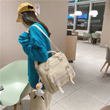 Kawaii Badge Mini Backpack for Women