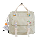 Kawaii Badge Mini Backpack for Women