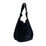 College Style Canvas Shoulder Bag Large Capacity Shopping Shoulder Bag