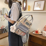 Waterproof Nylon Small Shoulder Bags for Teenage Girls Schoolbags