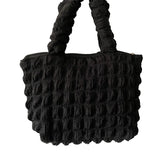 Plaid Flower Handbag Casual Shoulder Bag for Women