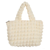 Plaid Flower Handbag Casual Shoulder Bag for Women