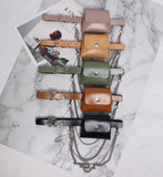 Funny PU Leather Fanny Pack with Big Pins
