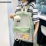 Nylon Waterproof School Backpack All-match Casual Travel Backpack