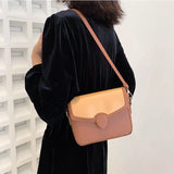 Square Crossbody Bag Pu Leather Small Handbag