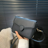Square Crossbody Bag Pu Leather Small Handbag