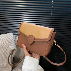 Square Crossbody Bag Pu Leather Small Handbag