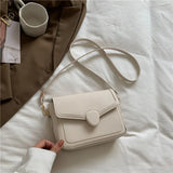 Square Crossbody Bag Pu Leather Small Handbag